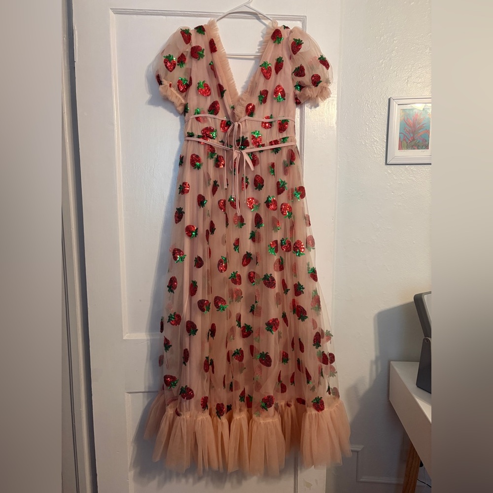 Strawberry sequin dress